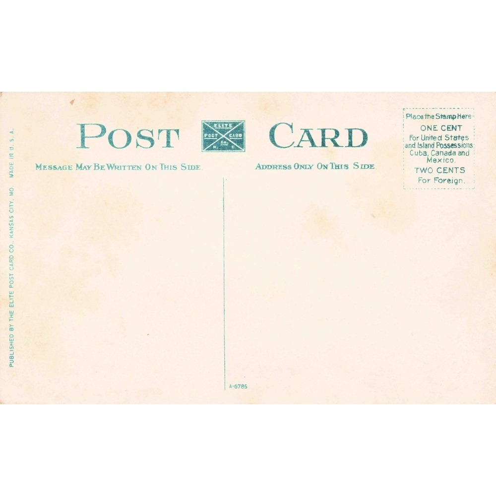 Vintage Fifteenth Street Bridge Blue Ridge Kansas City Missouri Linen Postcard - Picture 2 of 2